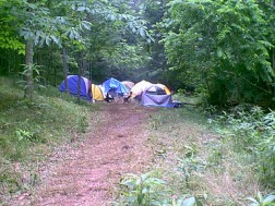 You have NO idea just how far back into the woods THIS camp was!